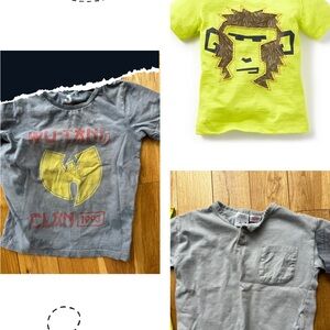 Toddler Boy 3T Tshirt Bundle Tea Collection Zara Cotton On Monkey Wu Tang Clan